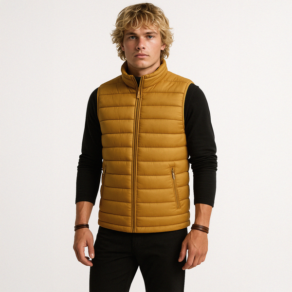 MEN'S PUFFER CORD VEST